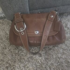 Coach Vintage Y2K Soho Pleated Flap Shoulder Bag EUC